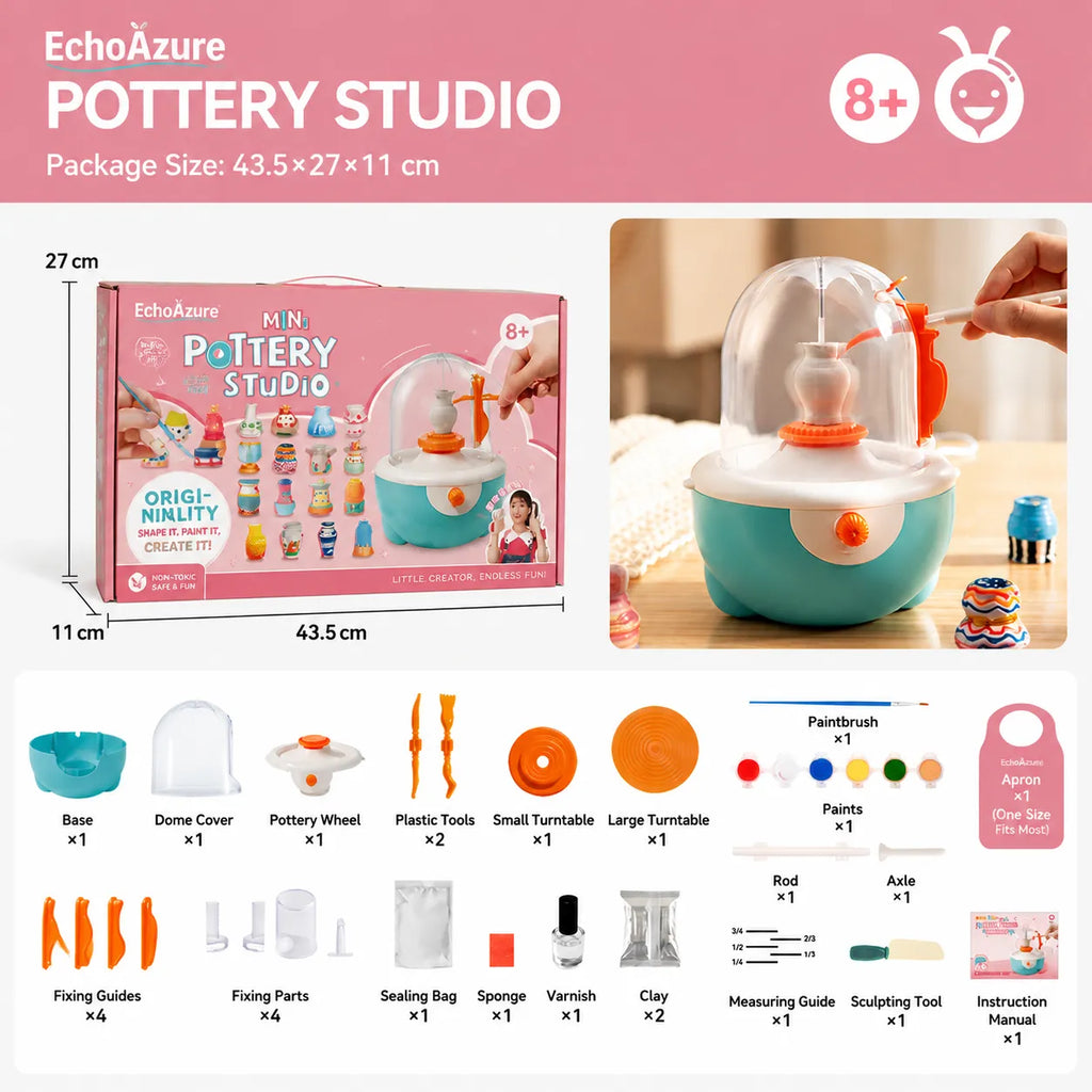 Creative Kids' Mini Pottery Wheel Kit