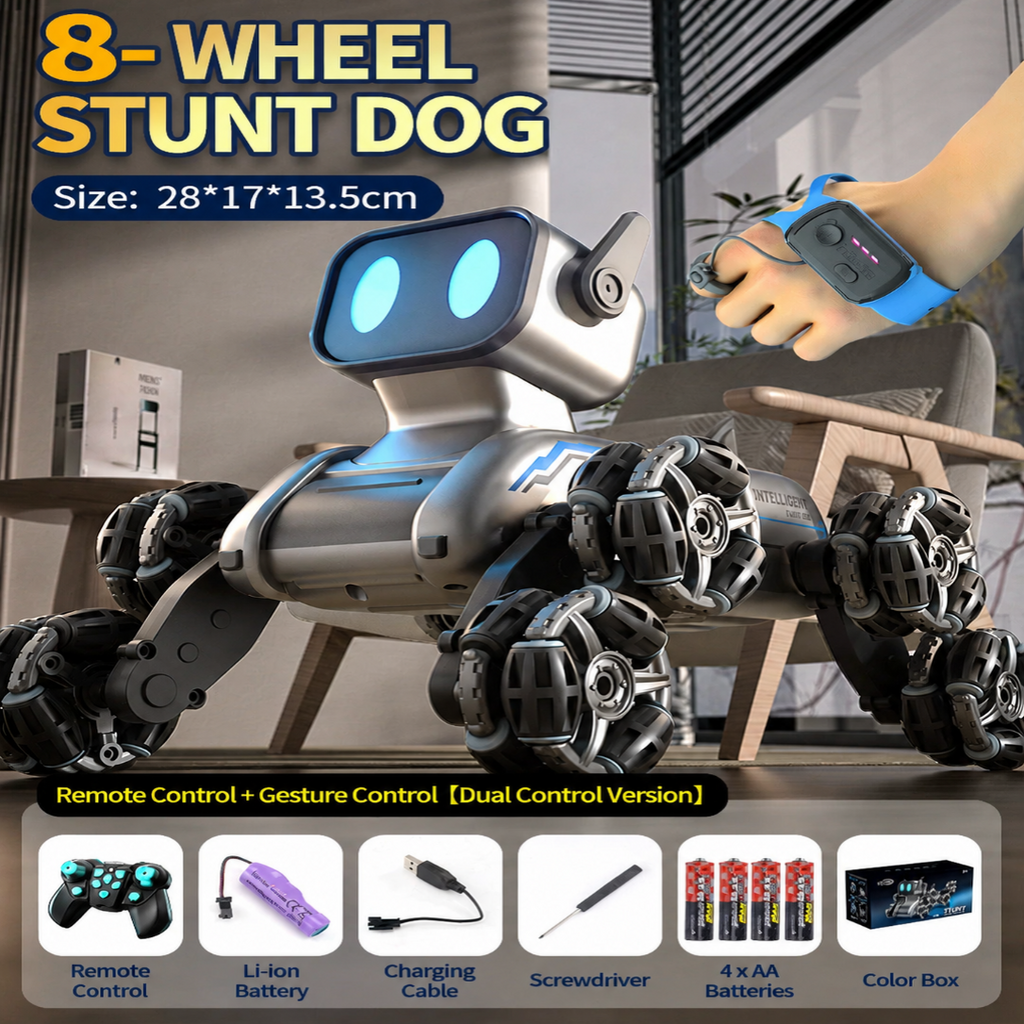 Gesture Sensing Stunt Robot Dog Car Toys