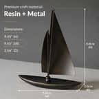 Modern Coastal Sailboat Artwork – A Timeless Accent Piece for Your Home