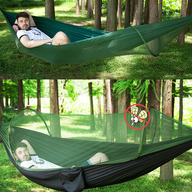 🔥Portable Anti-Mosquito Camping Hammock With Built-In Net