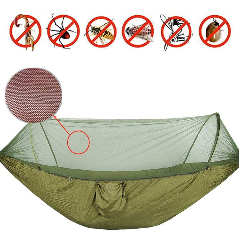 🔥Portable Anti-Mosquito Camping Hammock With Built-In Net