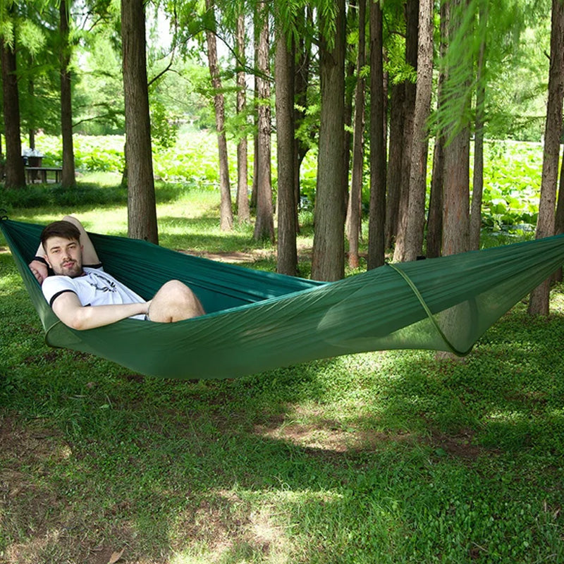 🔥Portable Anti-Mosquito Camping Hammock With Built-In Net