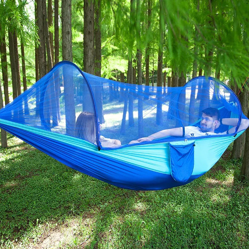 🔥Portable Anti-Mosquito Camping Hammock With Built-In Net
