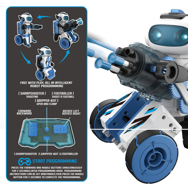 3-in-1 Children's DIY Programming Robot Kit