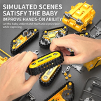 DIY RC Construction Vehicle STEM Kit,containing 4 Different Vehicles