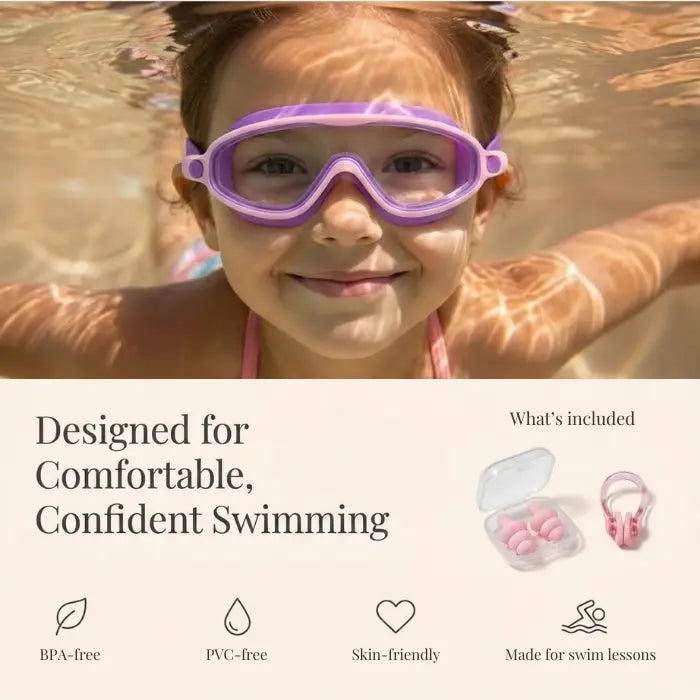 EchoAzure™ Clip-On Swim Goggles