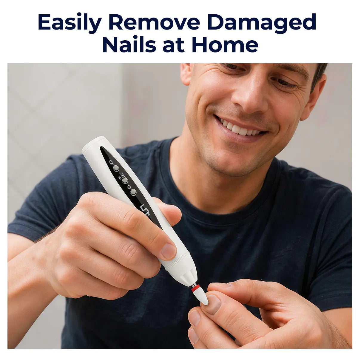 Rechargeable Cordless Nail Drill for Thick & Hardened Nails