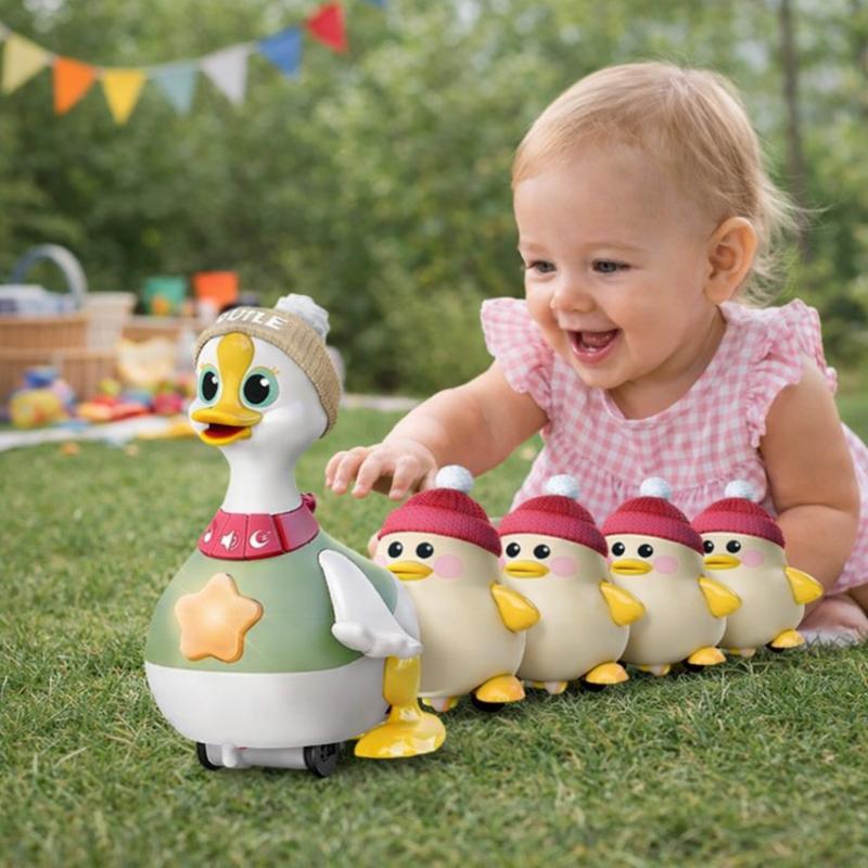 Musical Duck and Goose Toy for Crawling