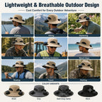 🔥Summer Promotion 💥- Outdoor Wide Brim Sun Hat With Solar Fan