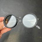 Black Lens Sunglasses 9-Gear Adjustable ND Filter