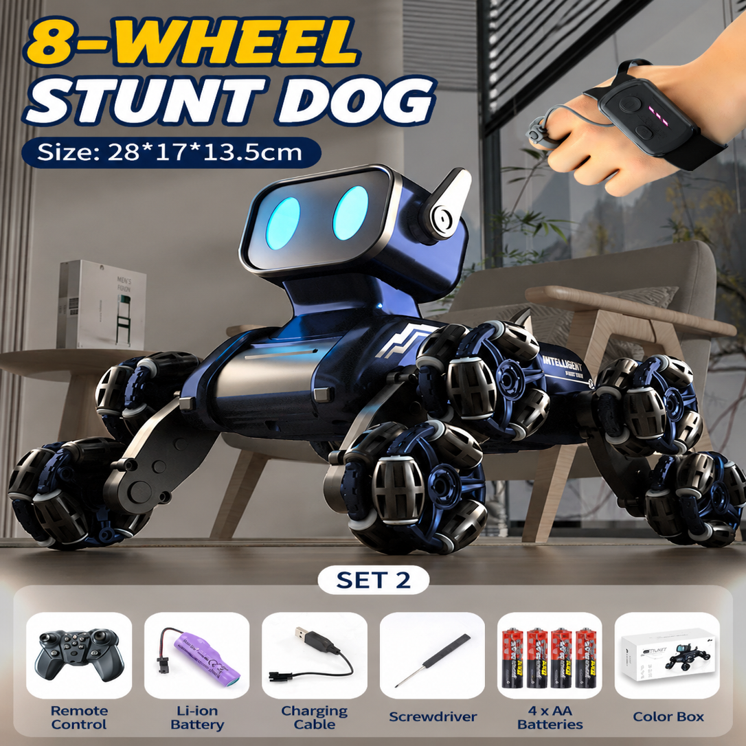 Gesture Sensing Stunt Robot Dog Car Toys