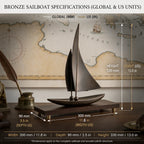 Modern Coastal Sailboat Artwork – A Timeless Accent Piece for Your Home