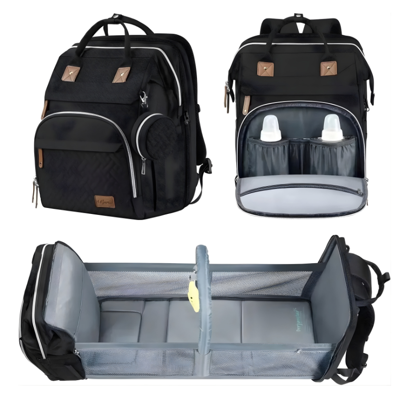 Diaper Bag with Stroller Attachments