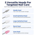 Rechargeable Cordless Nail Drill for Thick & Hardened Nails