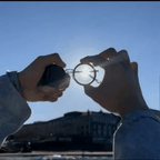 Black Lens Sunglasses 9-Gear Adjustable ND Filter
